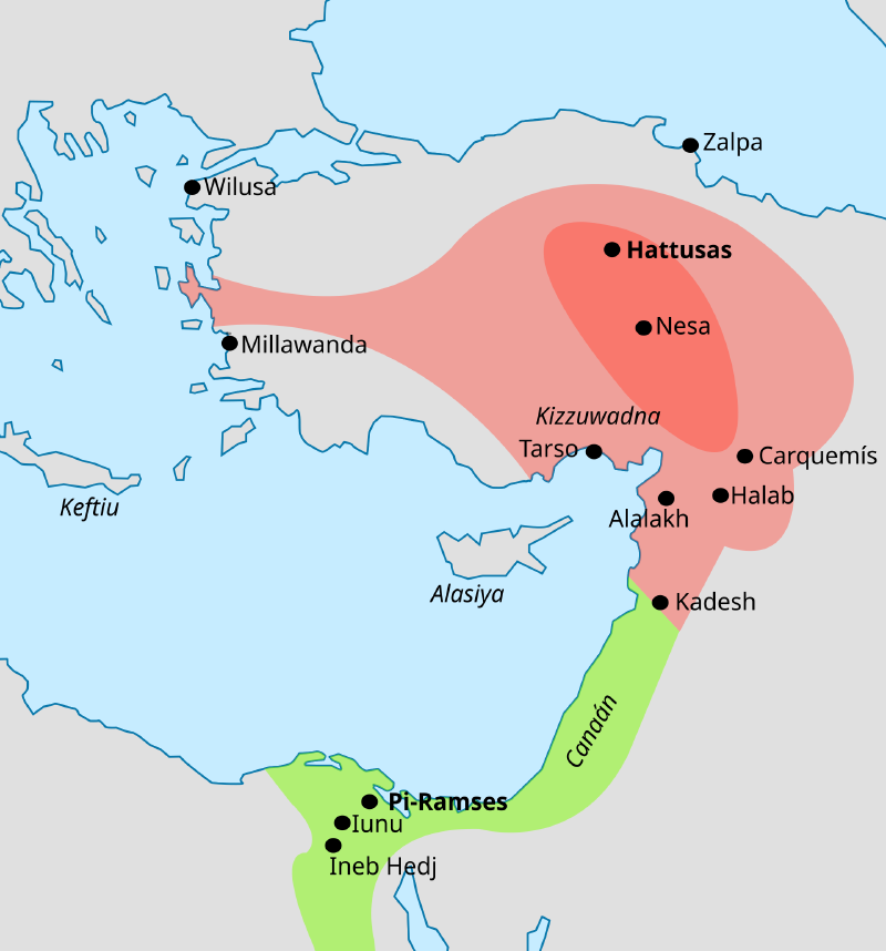 The Egyptian, Hittite, and Canaanite Polities in 1300 BCE